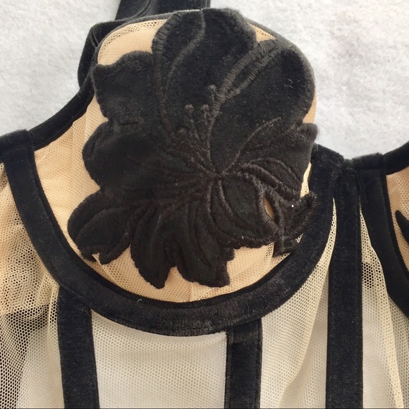 Victoria’s Secret Velvet and Mesh Appliqué Teddy - Picture 7 of 8